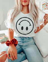 BUILD YOUR OWN - UPSIDE DOWN SMILEY - UNISEX TEE (COLOR: OPTIONAL)