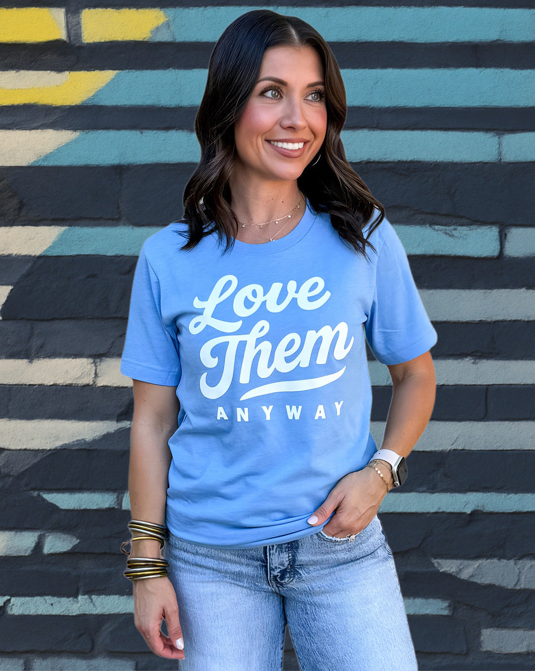 LOVE THEM ANYWAY - UNISEX TEE - CAROLINA