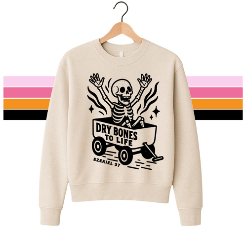 DRY BONES - DROPSHOULDER UNISEX SWEATSHIRT (DUST)