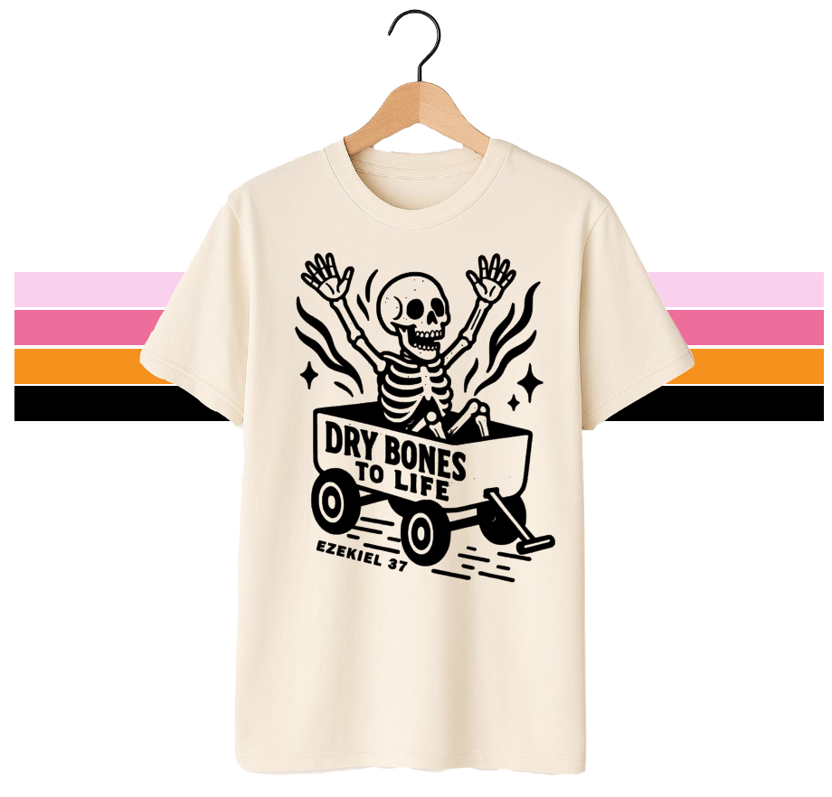 DRY BONES - UNISEX TEE (OFF WHITE)