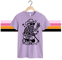 DRY BONES COWBOY - UNISEX TEE (LAVENDAR)