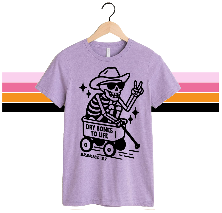 DRY BONES COWBOY - UNISEX TEE (LAVENDAR)