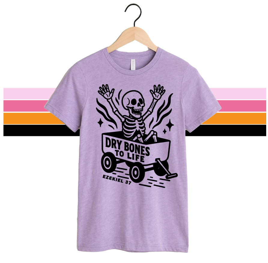 DRY BONES - UNISEX TEE (LAVENDAR)