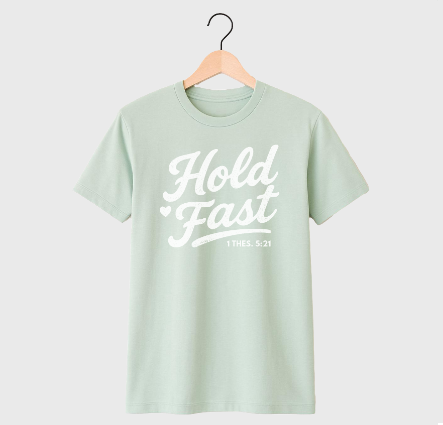 HOLD FAST - UNISEX TEE (DUSTY GREEN)