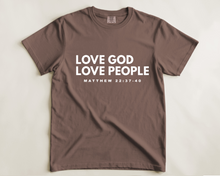 LOVE GOD LOVE PEOPLE - COMFORT COLORS - ESPRESSO