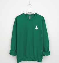 TREE - DROPSHOULDER SWEATSHIRT - GREEN