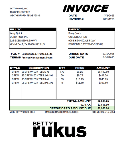 QUICK INVOICE