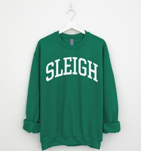 SLEIGH - DROPSHOULDER SWEATSHIRT - GREEN