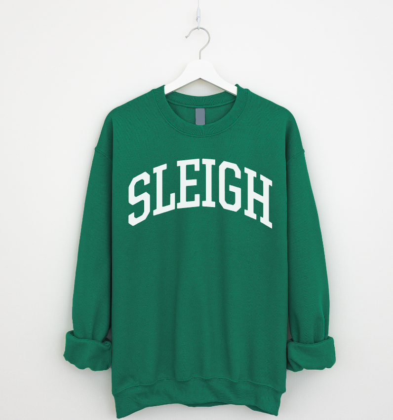 SLEIGH - DROPSHOULDER SWEATSHIRT - GREEN