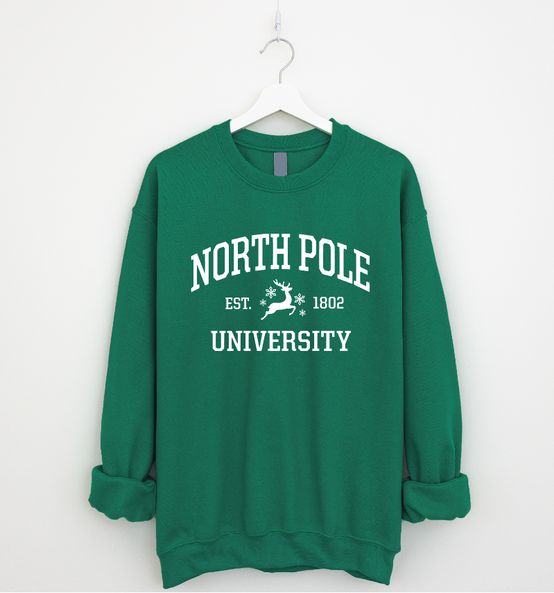 NORTH POLE - DROPSHOULDER SWEATSHIRT - GREEN
