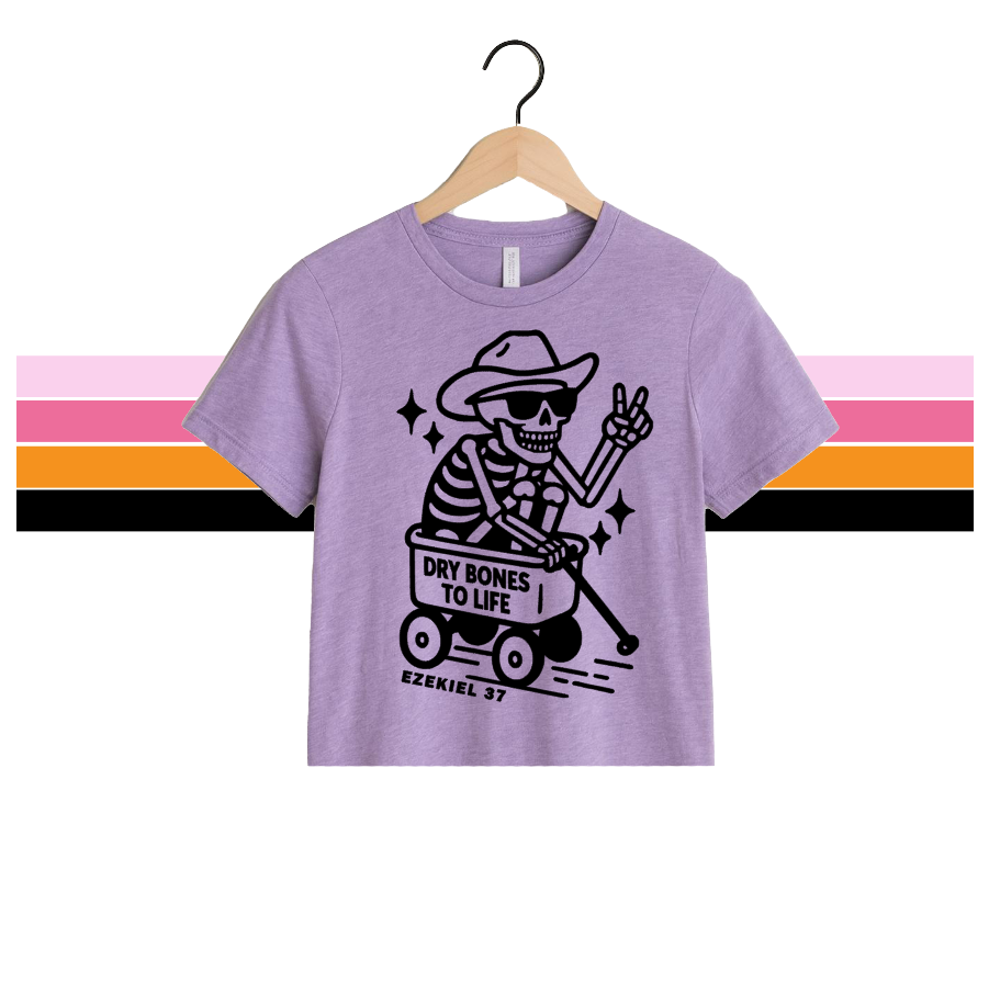 DRY BONES COWBOY - MODEST CROPPED / RAW HEM (LAVENDAR)