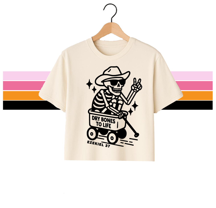 DRY BONES COWBOY - MODEST CROPPED / RAW HEM (OFF WHITE)