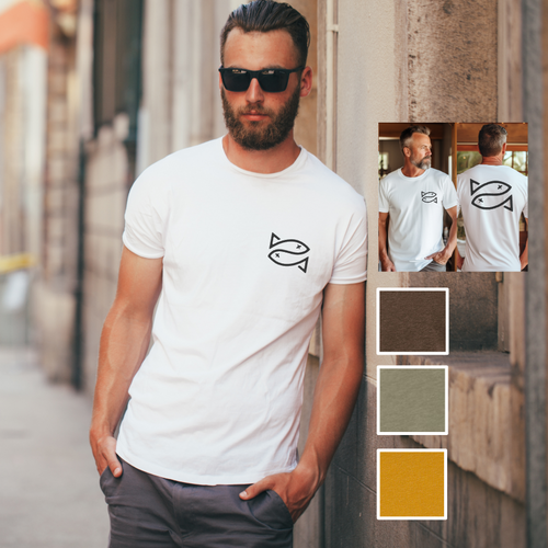 FISH - FRONT/BACK - (MULTIPLE COLOR OPTIONS)