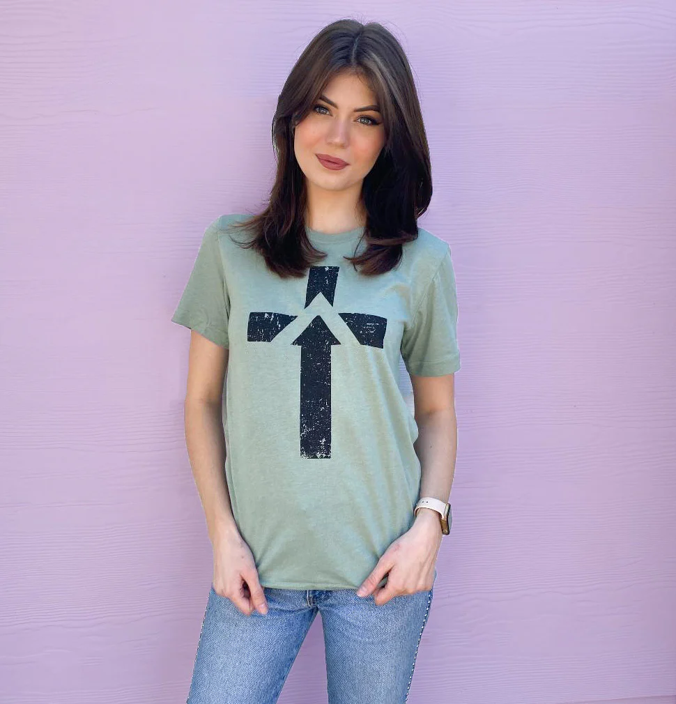 ONE WAY UNISEX TEE - SAGE