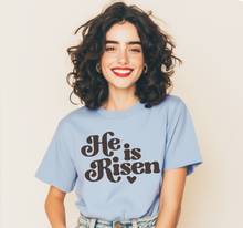 HE IS RISEN - UNISEX TEE (LIGHT BLUE)