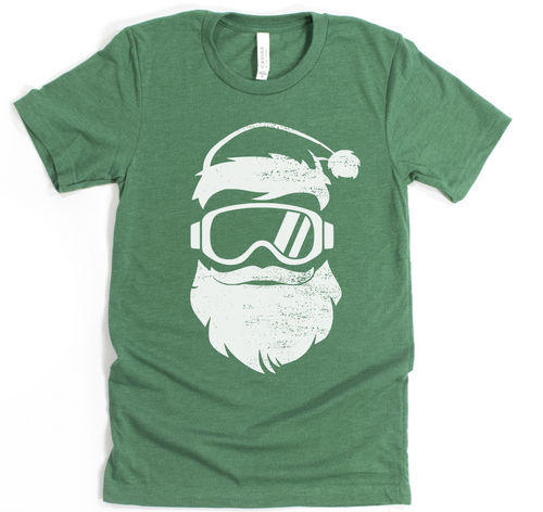 SANTA  - UNISEX TEE - VINTAGE GREEN
