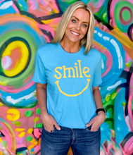 SMILE - UNISEX TEE (AQUA)