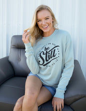 BE STILL - (DUSTY GREEN) DROP SHOULDER SWEATSHIRT
