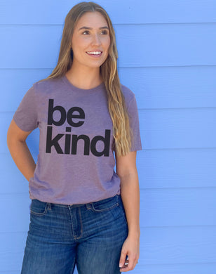 BE KIND - UNISEX TEE - DEEP PURPLE