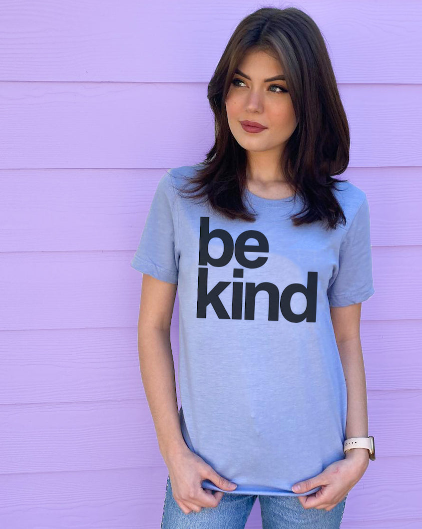 BE KIND - UNISEX TEE - SKY BLUE