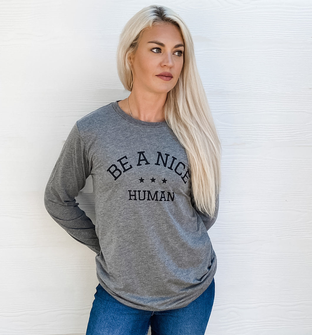 BANH - UNISEX LONG SLEEVE TEE - DEEP GREY