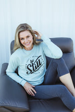 BE STILL - (DUSTY GREEN) DROP SHOULDER SWEATSHIRT